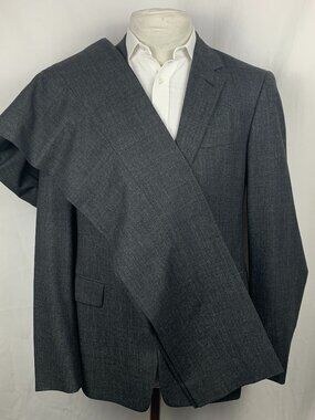 Prada Small Fit Suit 52R 42R Gray Virgin Wool Made In Italy 34x32 UAF367